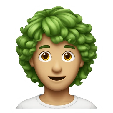 un ragazzo con capelli rossi, e occhi verdi sticker