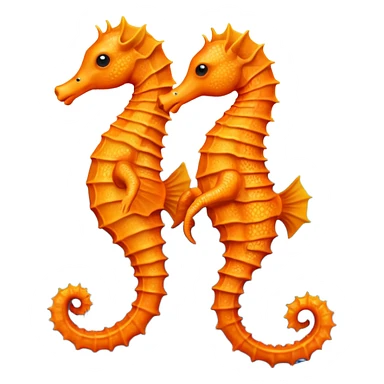 two seahorses sticker