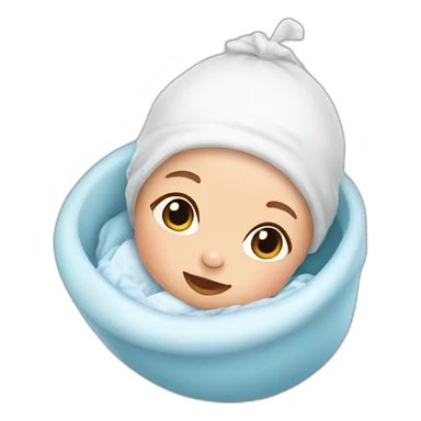 Baby being born sticker