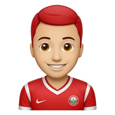 Create me an emoji that wears wydad shirt sticker