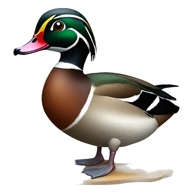 Wood duck  sticker
