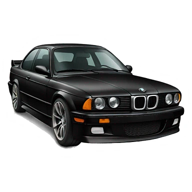 black bmw car drifting sticker