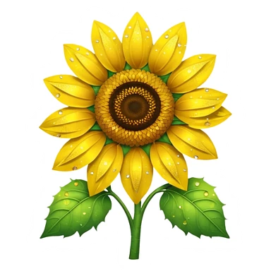 Sparkle Sunflower sticker