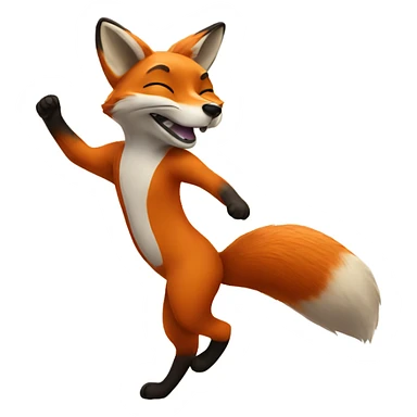fox dancing sticker