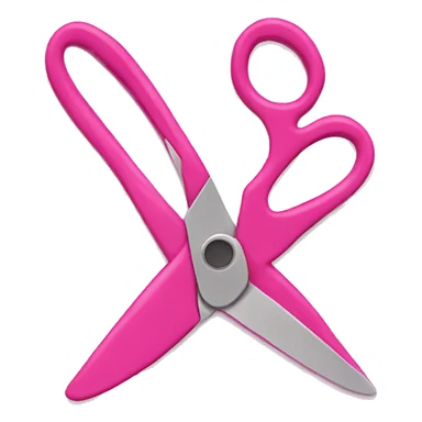 pink scissors sticker