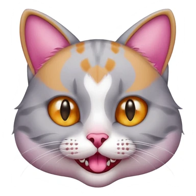 Cat with jawline mewing sticker