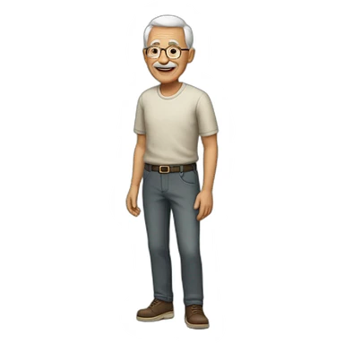 grandfather in trousers sticker