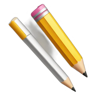 pencil and cursor sticker