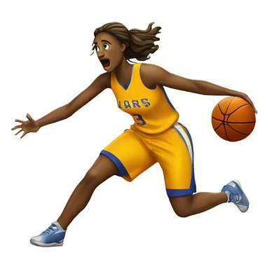 Women’s basketball player losing sticker