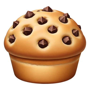 Chocolate chip bun sticker