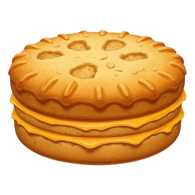 Biscuit simple sans visage sticker