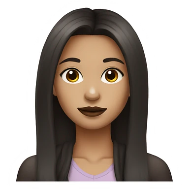 girl with dark brown hair and nose and lip rings sticker