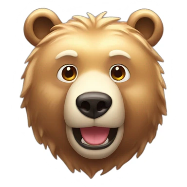 shiny bear sticker