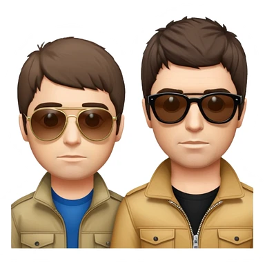Liam and Noel Gallagher sticker