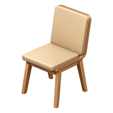 single chair from above minimal style sticker