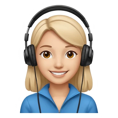 KULAKLIK TAKAN KADIN sticker