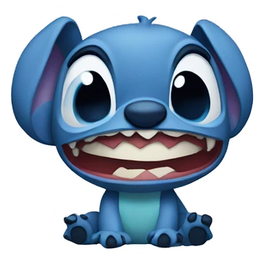 Stich enojado sticker