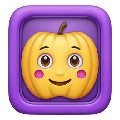 Purple frame sticker