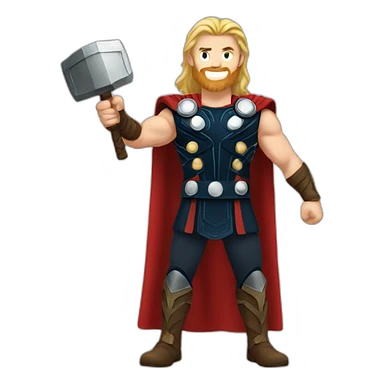 fullbody thor sticker