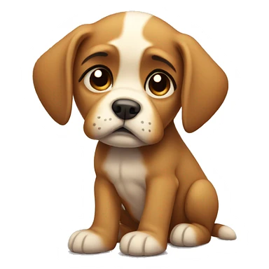 Sad puppy sticker
