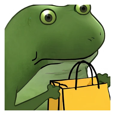 Shopping brand packages sticker