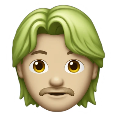 KURT COBAIN GREEN TSHIRT sticker