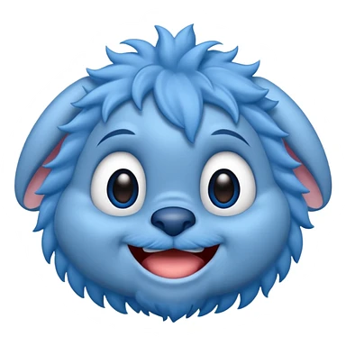 blue stitch face sticker