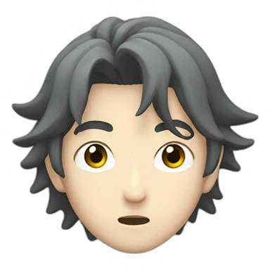 Teenage Satoru Gojo in shoked sticker