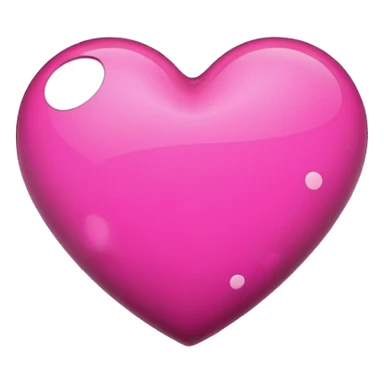 Black heart with pink spots sticker