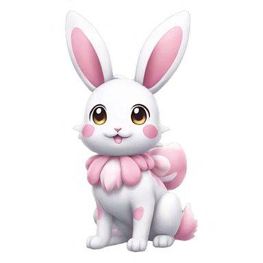 Kawaii Sylveon-Bunny-Pokémon full body sticker