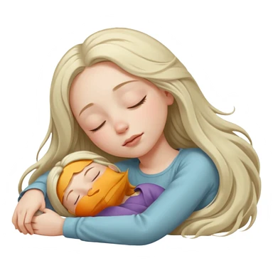 засыпающая девушка  sticker