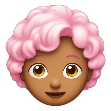 baby pink small emoji sticker