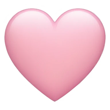 A light pink heart sticker