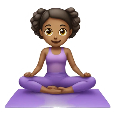 Cute Girl doing pilates sticker
