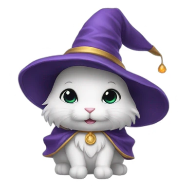 Wizard bunny sticker