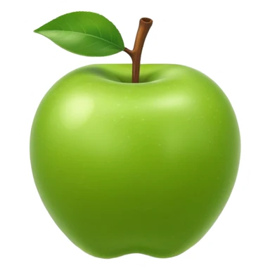 3D apple emoji style, T-shaped road, with soft edges and a slight shadow, viewed from above sticker