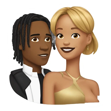 rihanna and asap rocky sticker