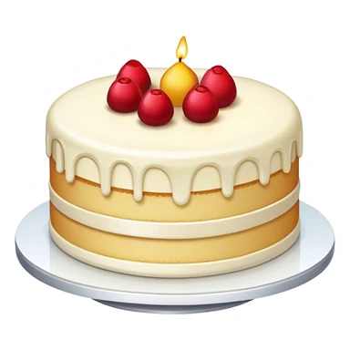 Vanilla cake sticker