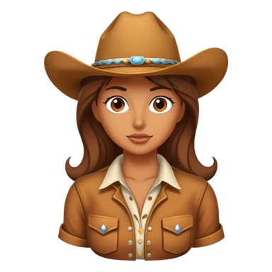 Cowboy girl sticker