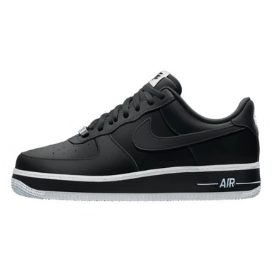 Nike Air Force 1 All Black OG Criminal Low Top Sneaker sticker