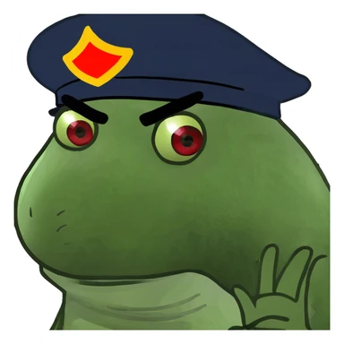 Face with red eyes sticker