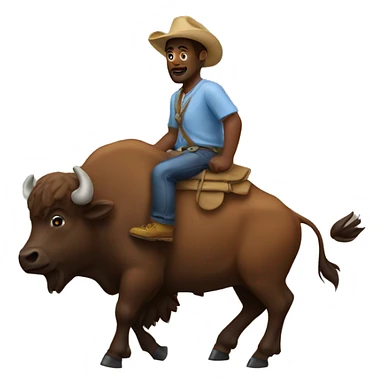guy on a buffalo sticker