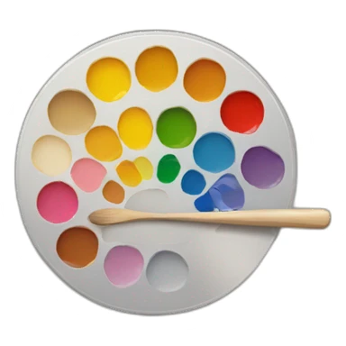 painting palette sticker