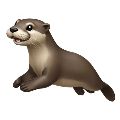 Running otter sticker