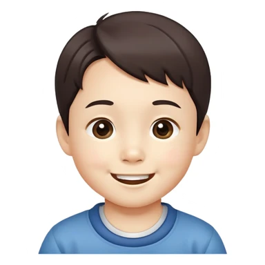 Korean four old cute boy sticker