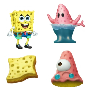 Sponge bob SquarePants and Patrick the sea star sticker