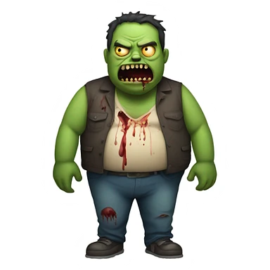 Fat  body zombie sticker