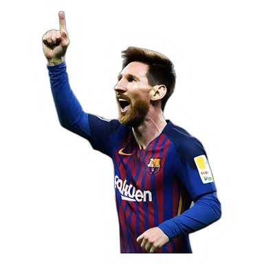 messi celebrating sticker