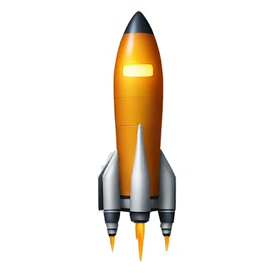A cool rocket emoji sticker