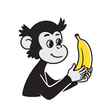 Monkey sticker